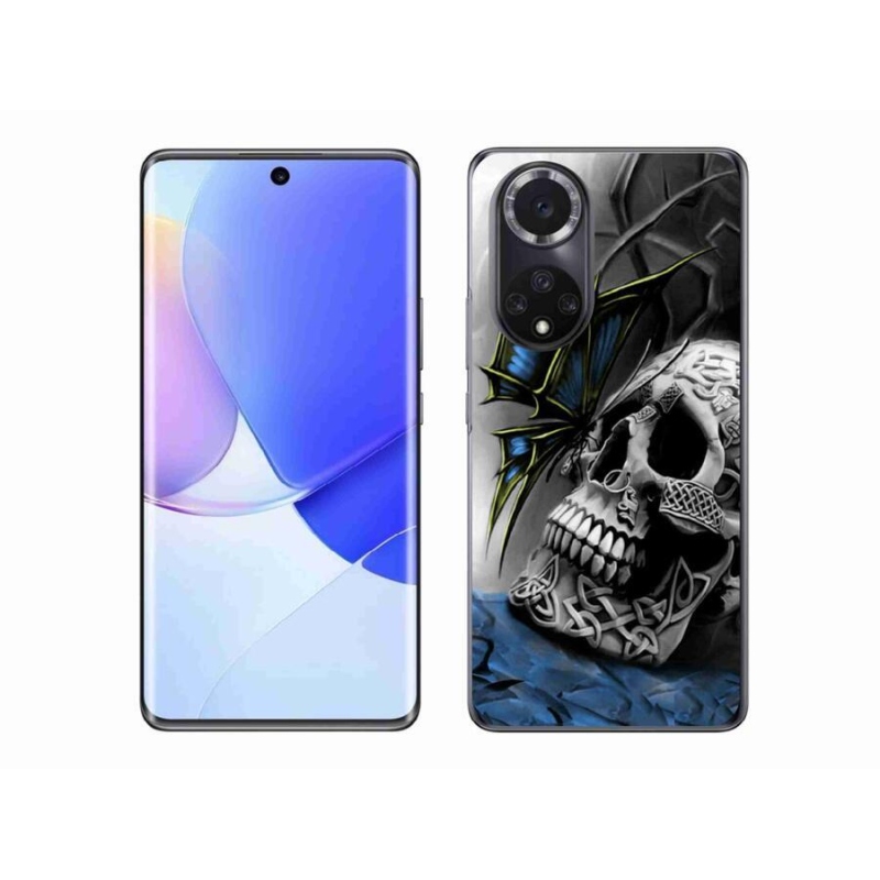Zselés borítás mmCase a Honor 50 - pillangó és koponya számára