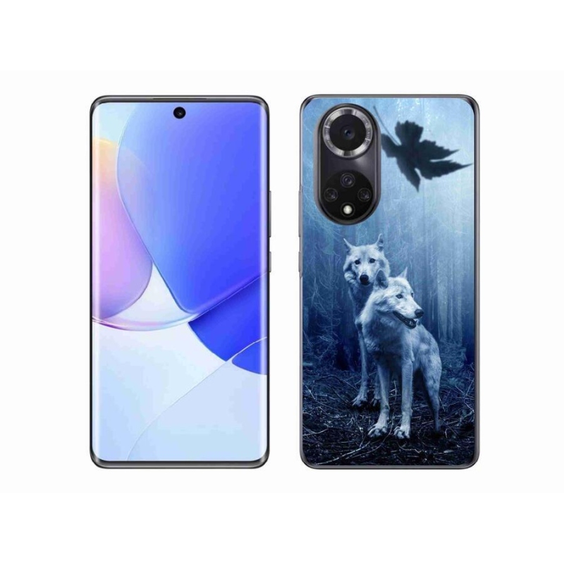 Zselés borító mmCase a Honor 50-hez - farkasok az erdőben