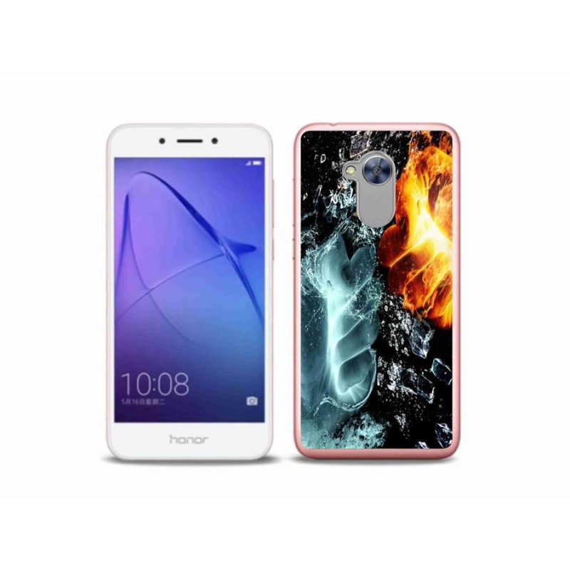 Zselés borítás mmCase a Honor 6A számára - víz és tűz