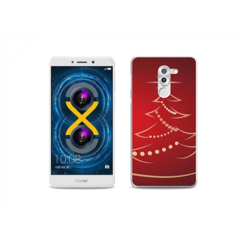 Gél borítás mmCase a Honor 6X-hez - karácsonyfa karikatúra