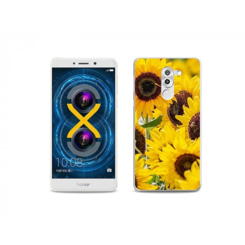 Zselés borítás mmCase a Honor 6X készülékhez - Napraforgó