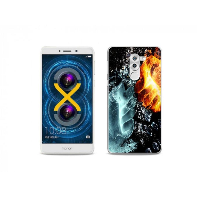 Zselés borítás mmCase a Honor 6X-hez - víz és tűz