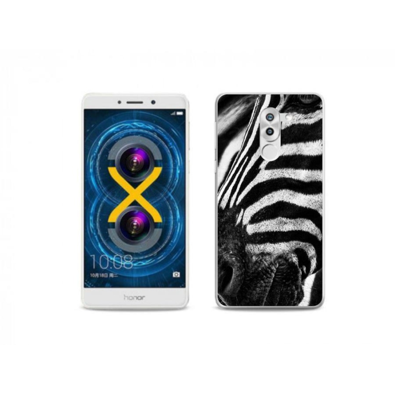 Zselés borítás mmCase a Honor 6X készülékhez - zebra