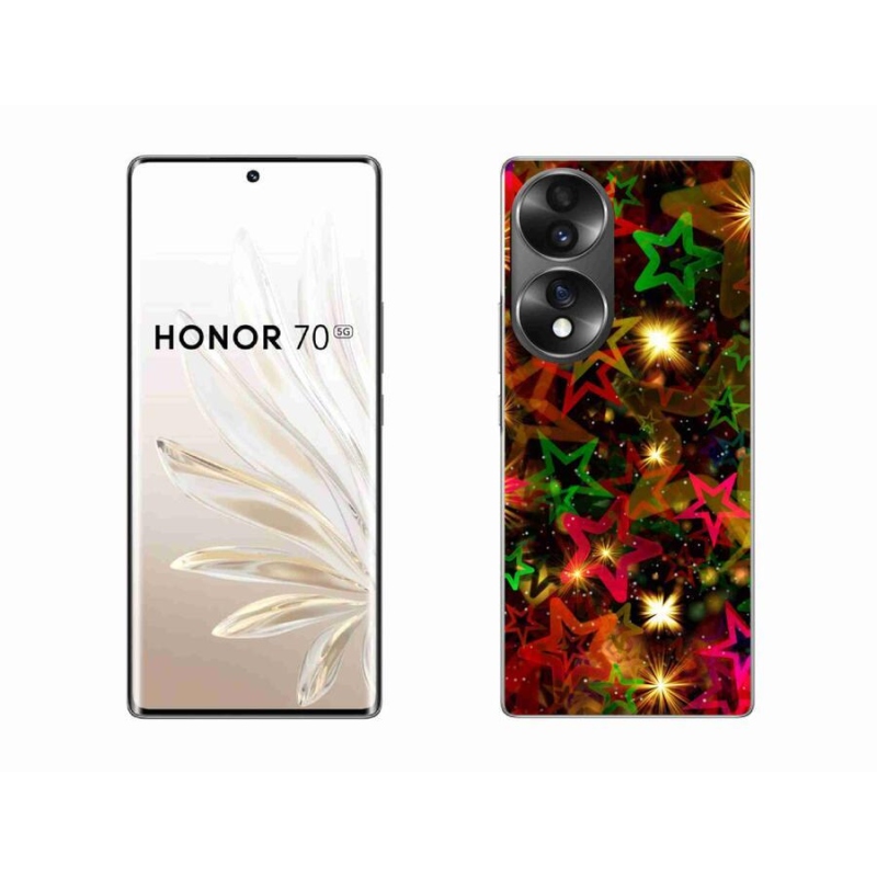Zselés borítás mmCase a Honor 70-hez - színes csillagok