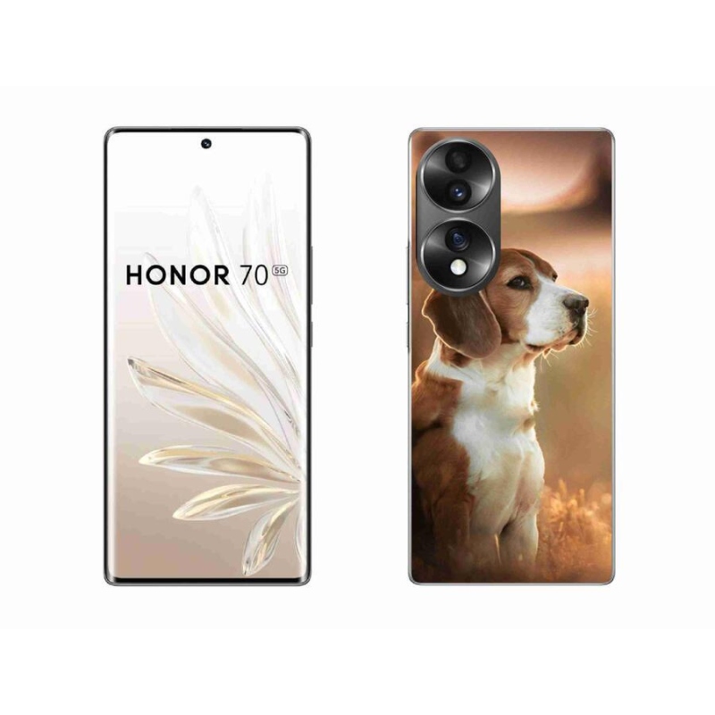 Zselés borító mmCase a Honor 70 készülékhez - bézs színű
