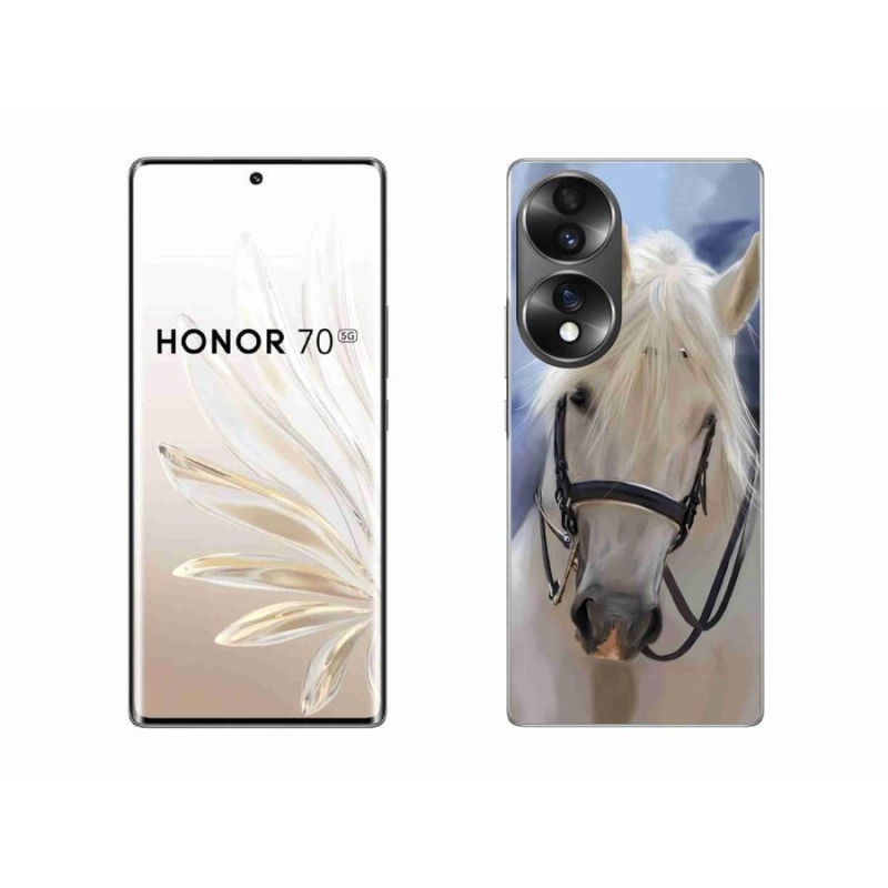 Zselés borítás mmCase a Honor 70-hez - fehér ló
