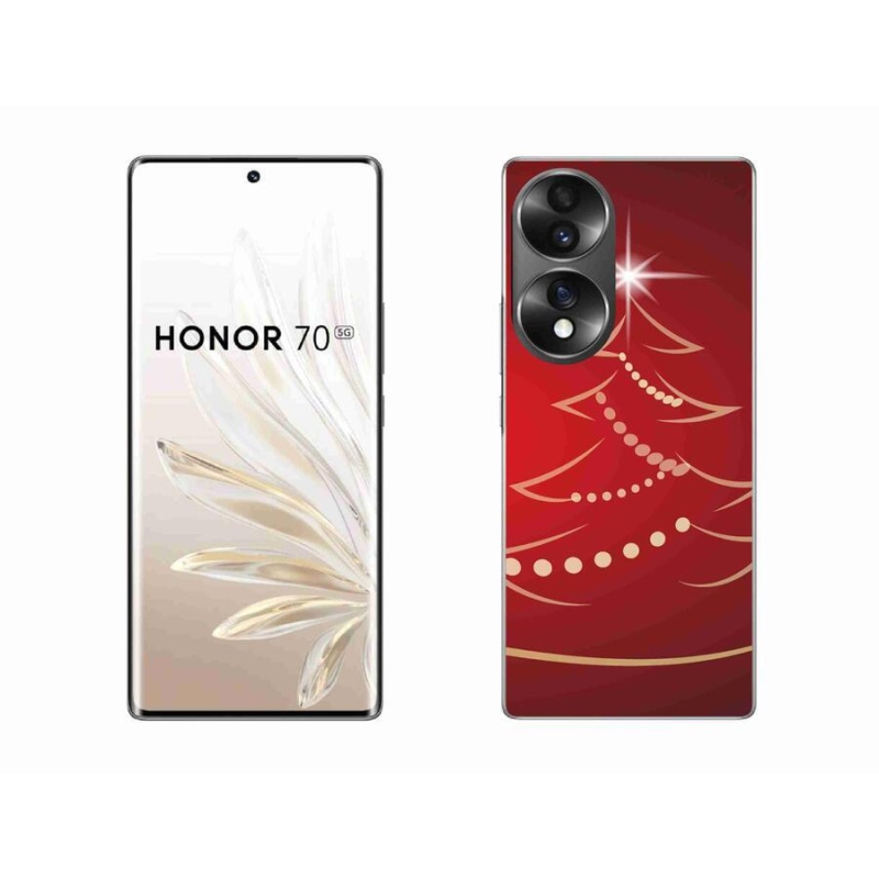 Gél borító mmCase a Honor 70-hez - karácsonyfa karikatúra