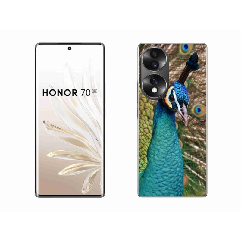 Zselés tok mmCase a Honor 70 készülékhez - páva