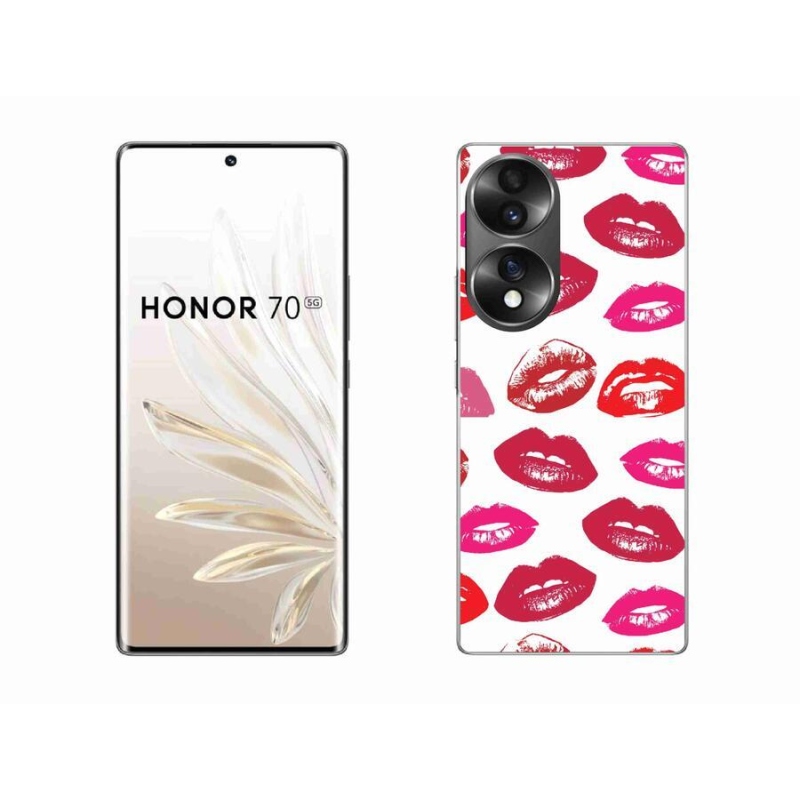 Zselés borítás mmCase a Honor 70 készülékhez - ajkak