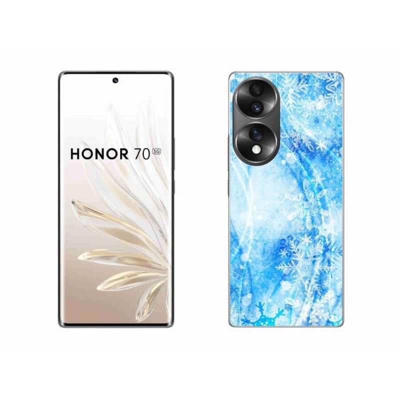 Zselés borítás mmCase a Honor 70 készülékhez - hópelyhek