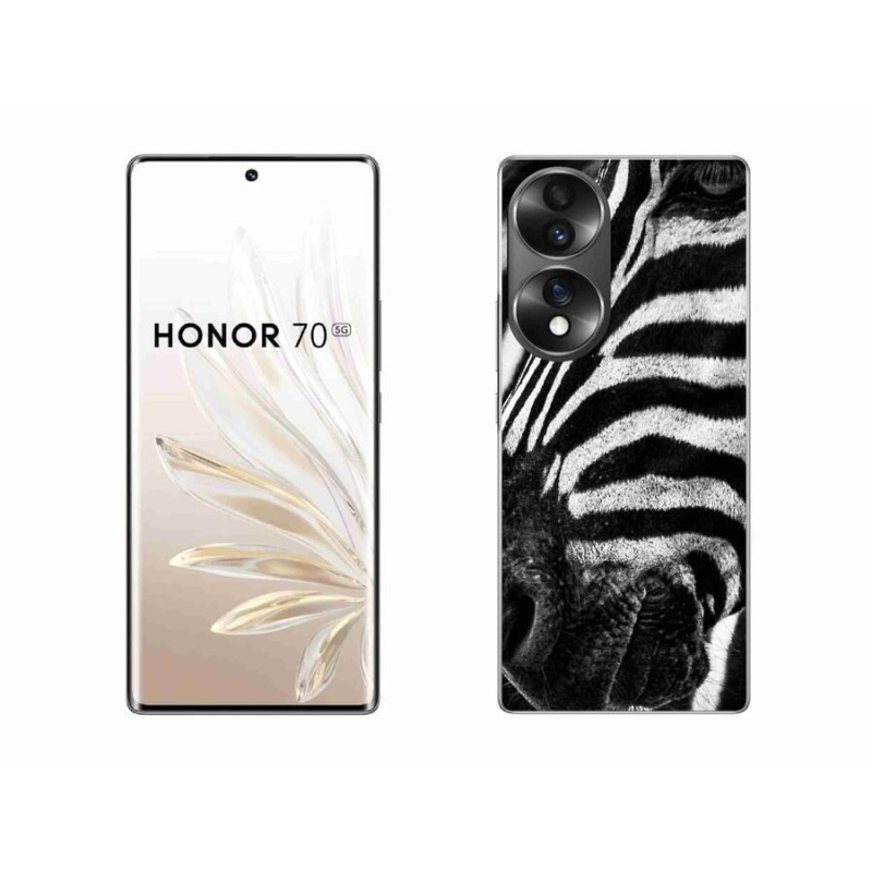 Zselés borítás mmCase a Honor 70 készülékhez - zebra