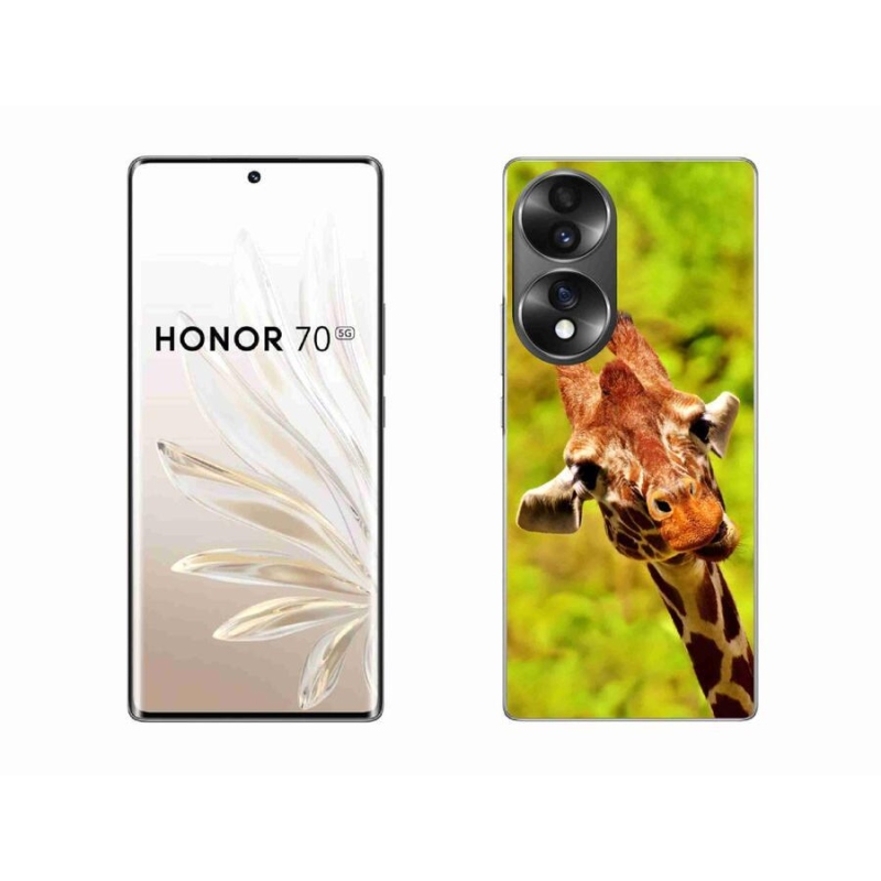 Zselés borítás mmCase a Honor 70 készülékhez - zsiráf
