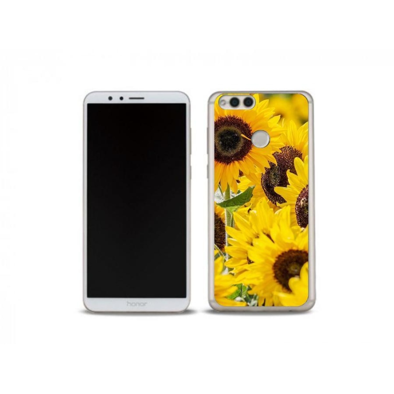 Zselés borítás mmCase a Honor 7X készülékhez - Napraforgó