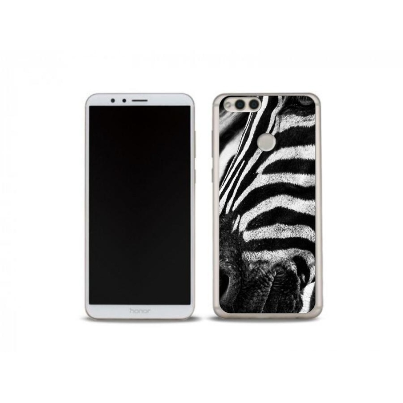 Zselés borítás mmCase a Honor 7X készülékhez - zebra