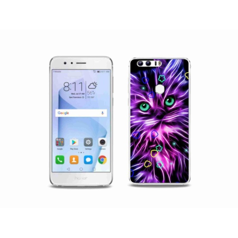 Zselés borítás mmCase a Honor 8-hoz - absztrakt macska