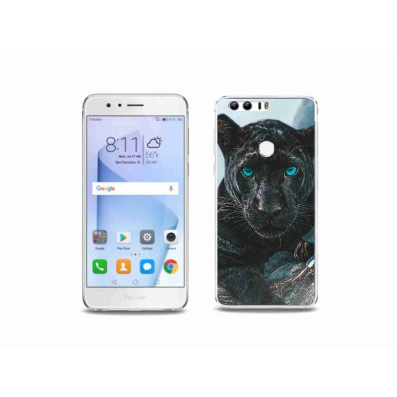 Zselés borítás mmCase a Honor 8-hoz - fekete párduc