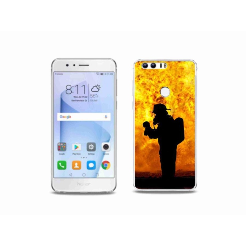 Gél borítás mmCase a Honor 8-hoz - tűzoltó