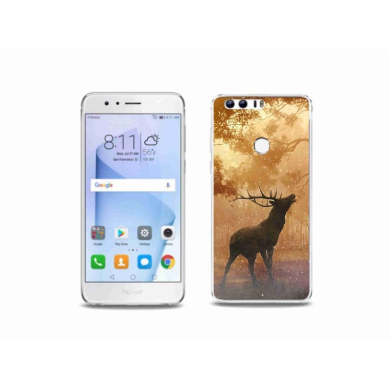 Zselés borítás mmCase a Honor 8-hoz - szarvasok a szarvasbőgésben