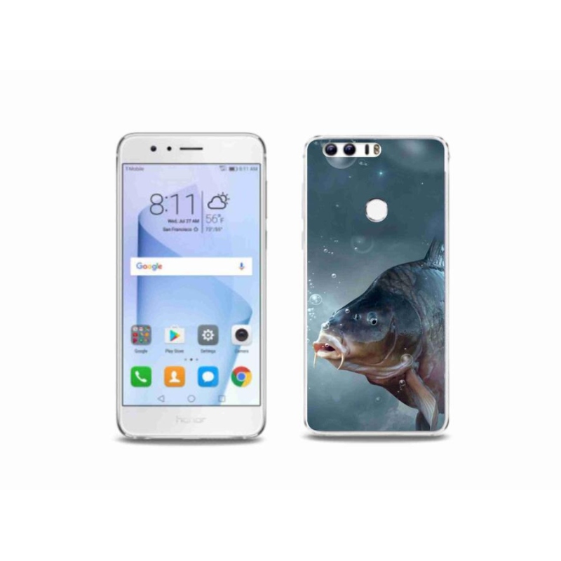 Zselés borítás mmCase a Honor 8-hoz - ponty és buborékok