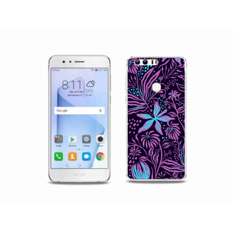 Zselés borítás mmCase a Honor 8-hoz - virágok 2