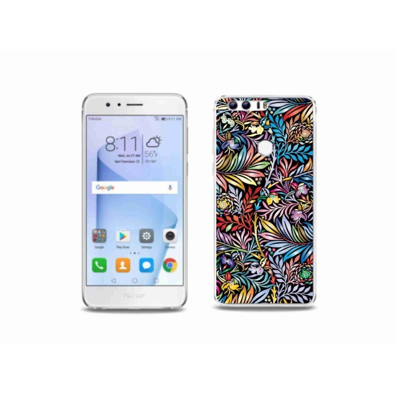 Zselés borítás mmCase a Honor 8-hoz - virágok 5