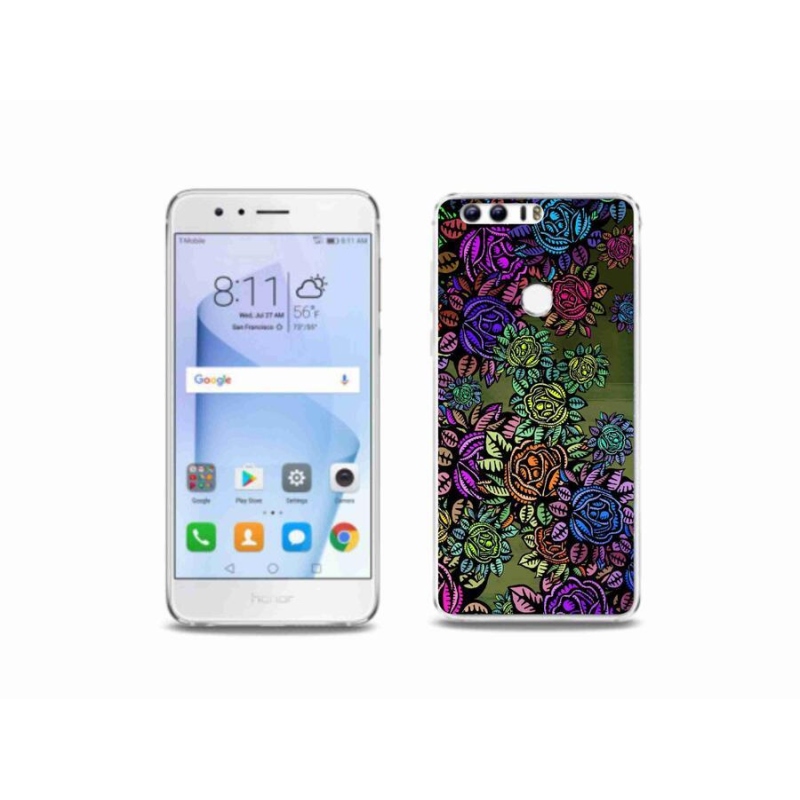 Zselés borítás mmCase a Honor 8-hoz - virágok 6