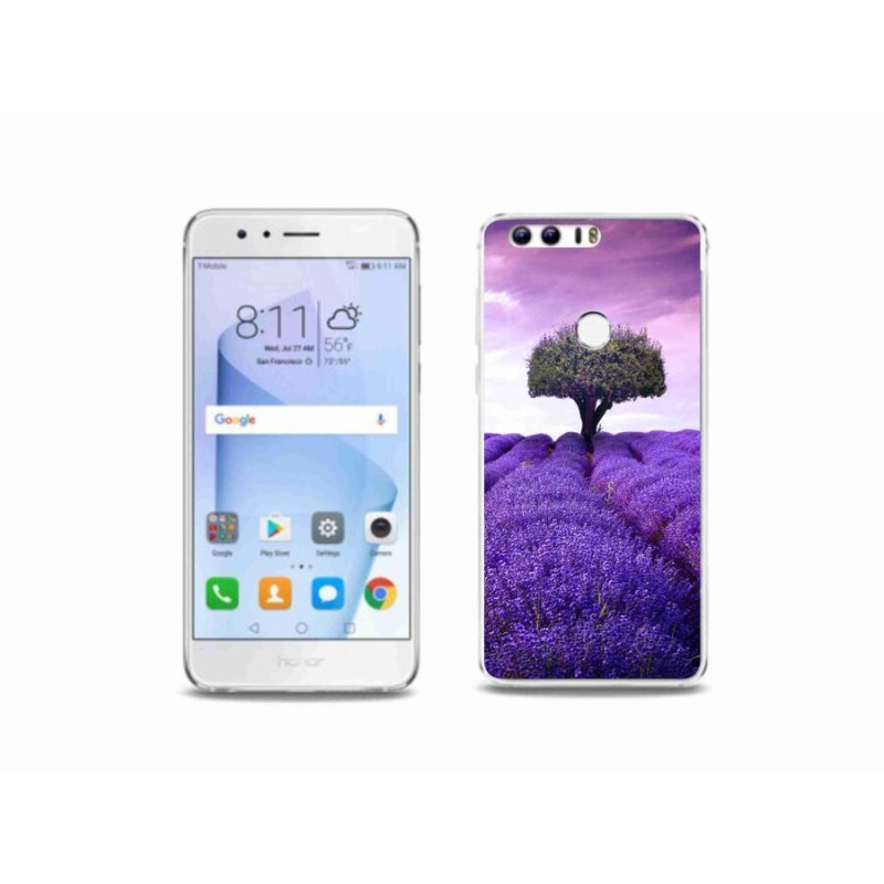 Gél borítás mmCase a Honor 8-hoz - levendula rét