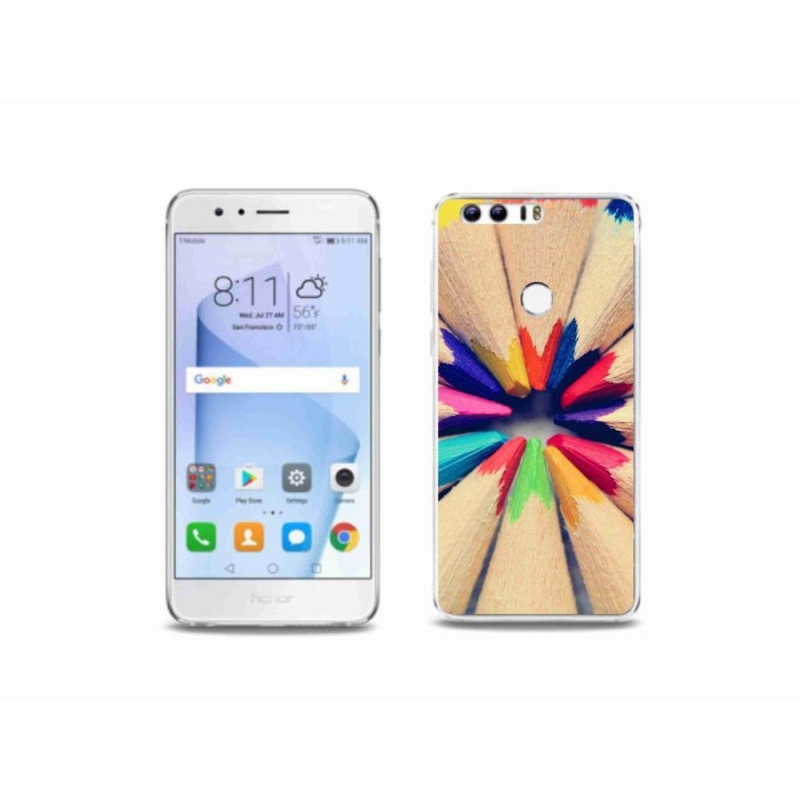Zselés borító mmCase a Honor 8-hoz - zsírkréták