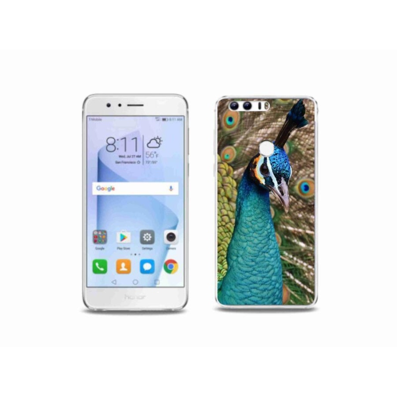 Zselés borítás mmCase a Honor 8-hoz - páva
