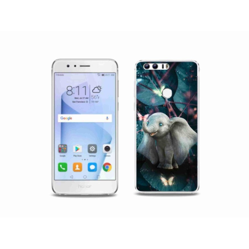 Gél borítás mmCase a Honor 8-hoz - aranyos elefánt