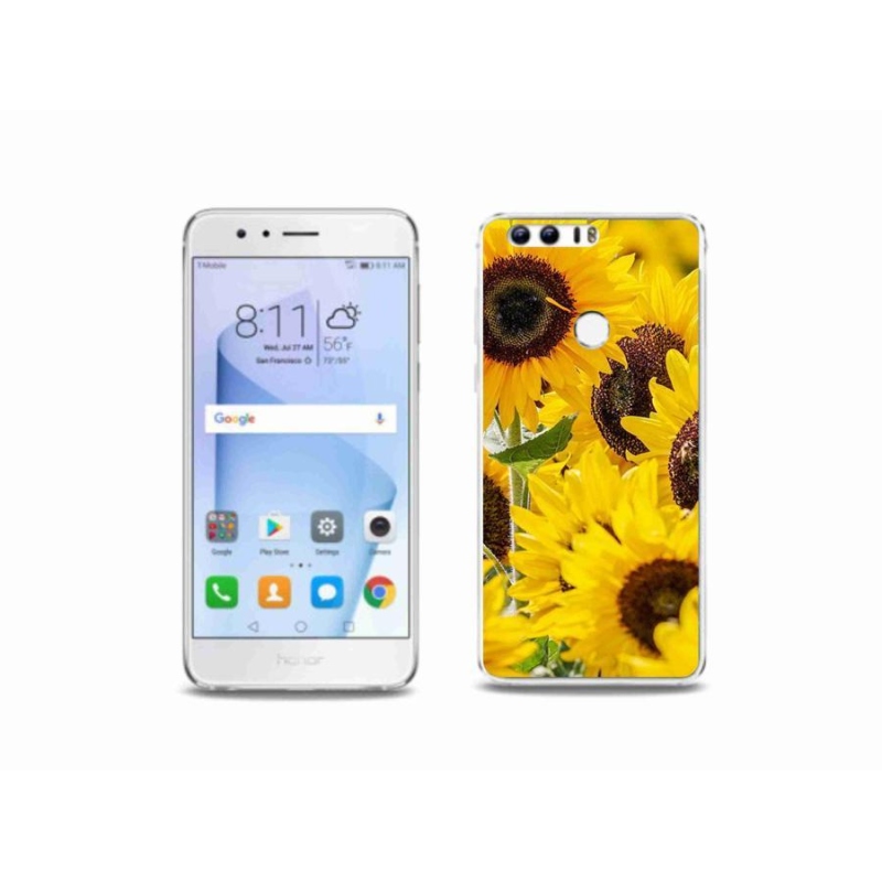 Zselés borítás mmCase a Honor 8-hoz - Napraforgó