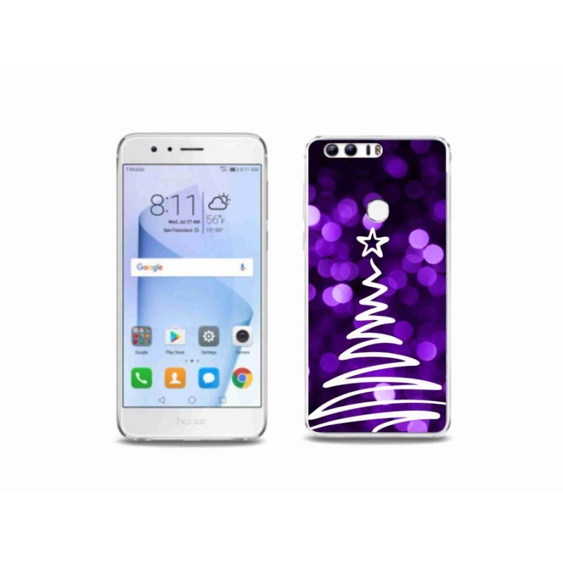 Zselés borítás mmCase a Honor 8-hoz - fa