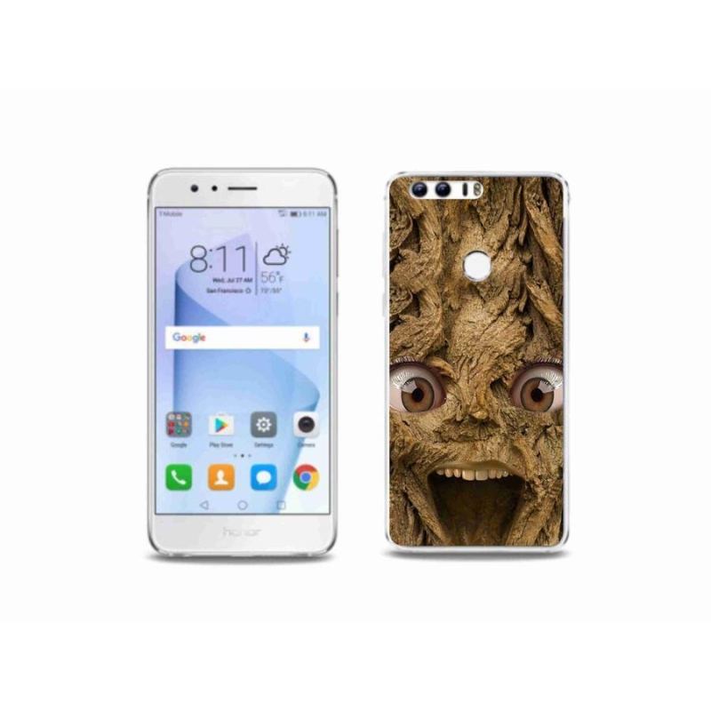 Gél borító mmCase a Honor 8-hoz - boldog fa szemekkel