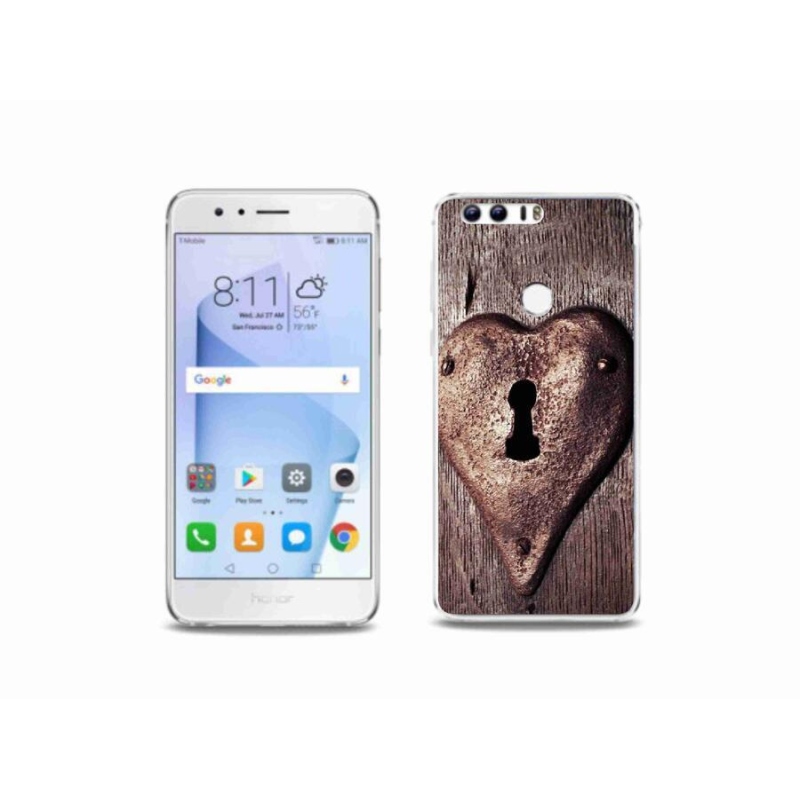 Gél borítás mmCase a Honor 8-hoz - szív alakú zár