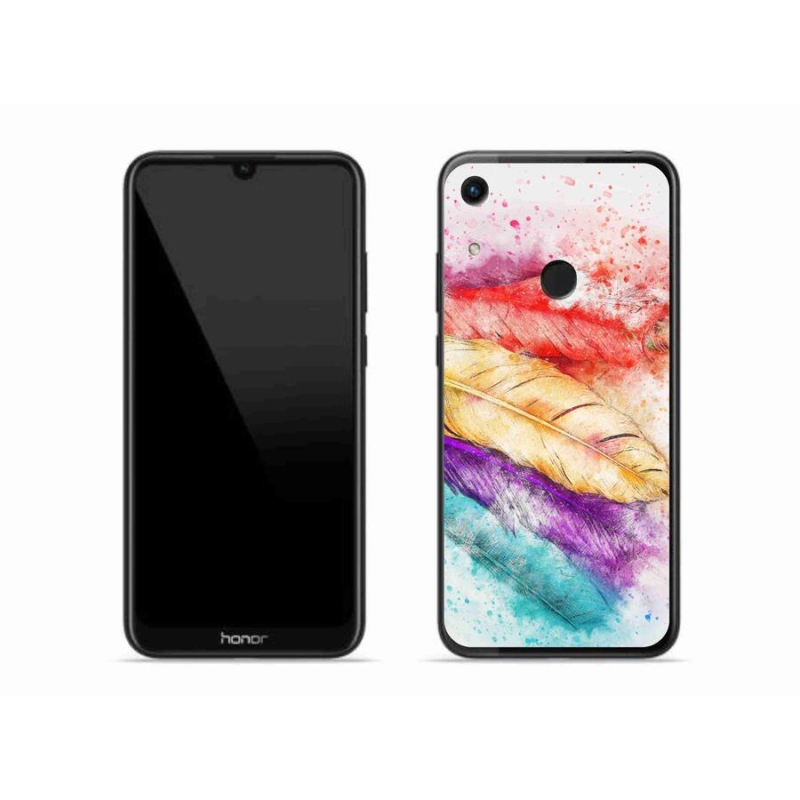 Zselés borítás mmCase a Honor 8A számára - színes toll