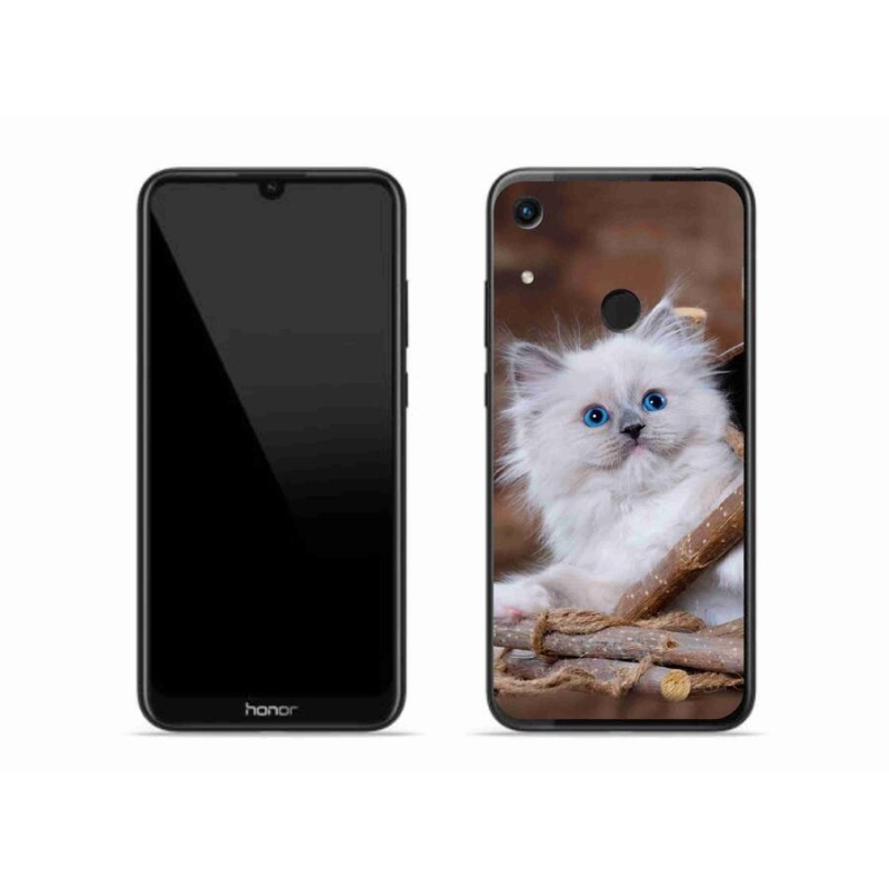 Gél borítás mmCase a Honor 8A-hoz - fehér cica