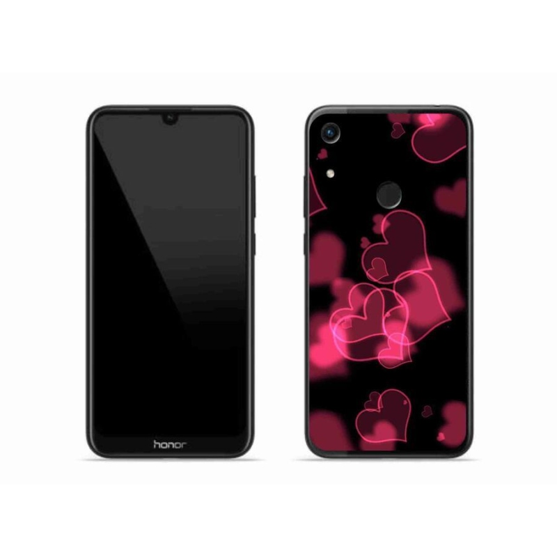 Zselés borítás mmCase a Honor 8A-hoz - piros szívek
