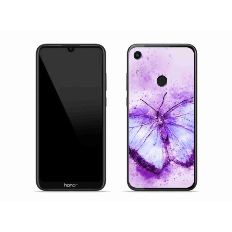 Zselés borítás mmCase a Honor 8A-hoz - lila pillangó