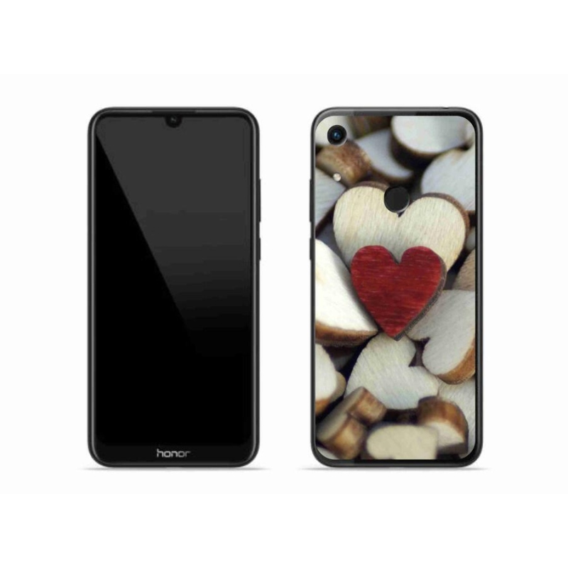 Zselés borítás mmCase a Honor 8A-hoz - gravírozott piros szív
