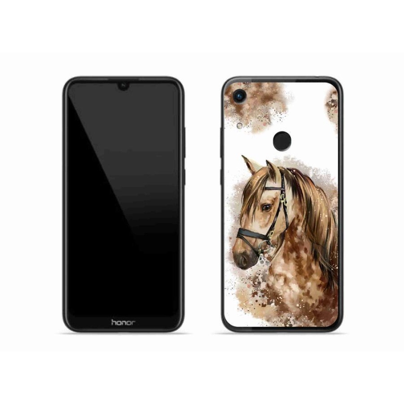 Zselés borítás mmCase a Honor 8A számára - barna rajzfilm ló