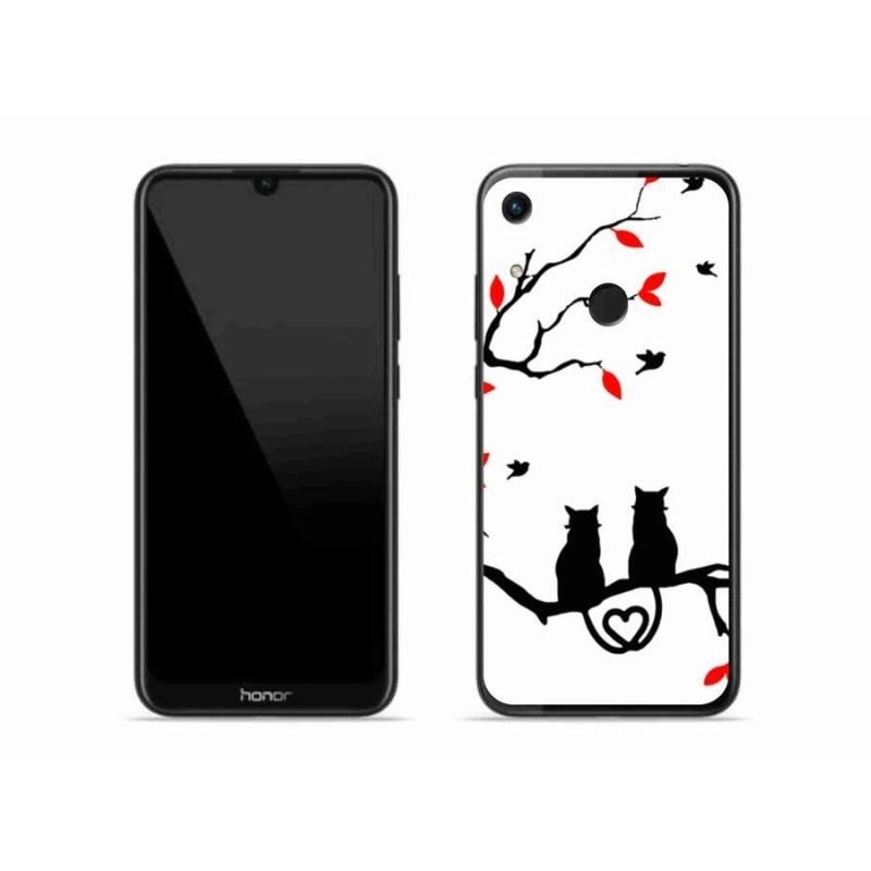 Gél borítás mmCase a Honor 8A számára - macska szeretet