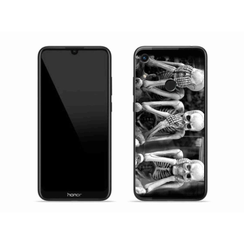 Zselés borítás mmCase a Honor 8A számára - csontvázak