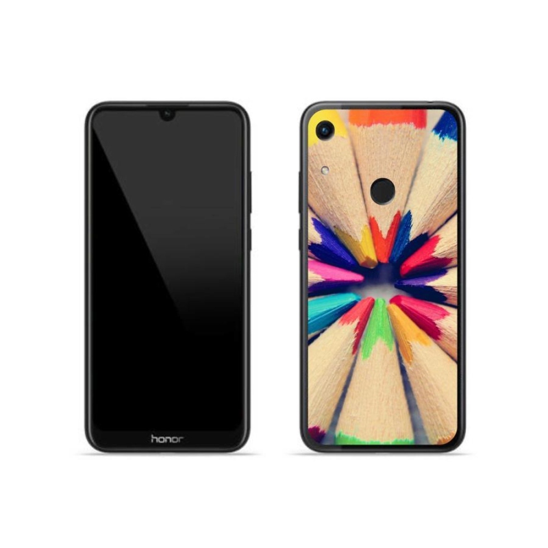 Zselés borító mmCase a Honor 8A számára - zsírkréták