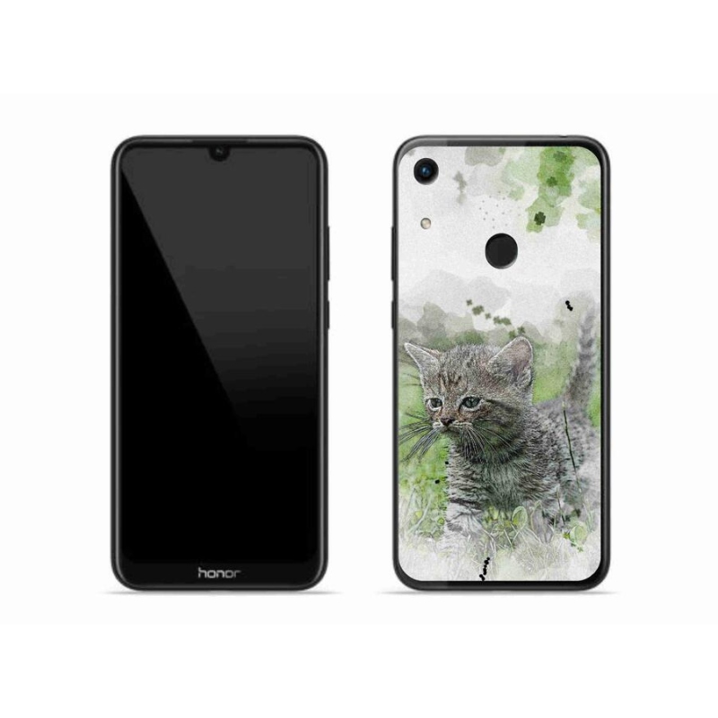 Gél borítás mmCase a Honor 8A számára - aranyos cica 1