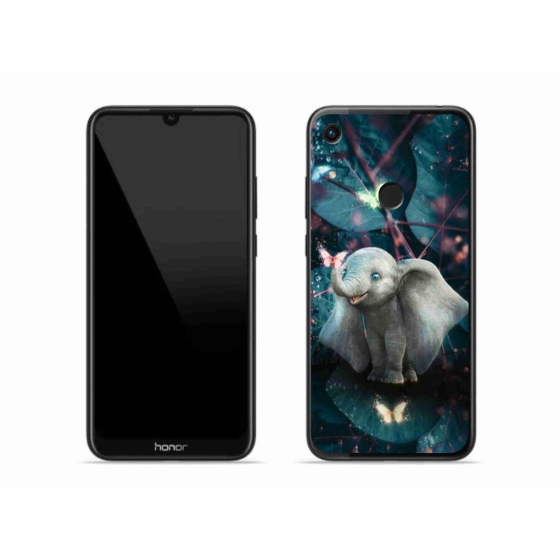 Zselés borítás mmCase a Honor 8A számára - aranyos elefánt