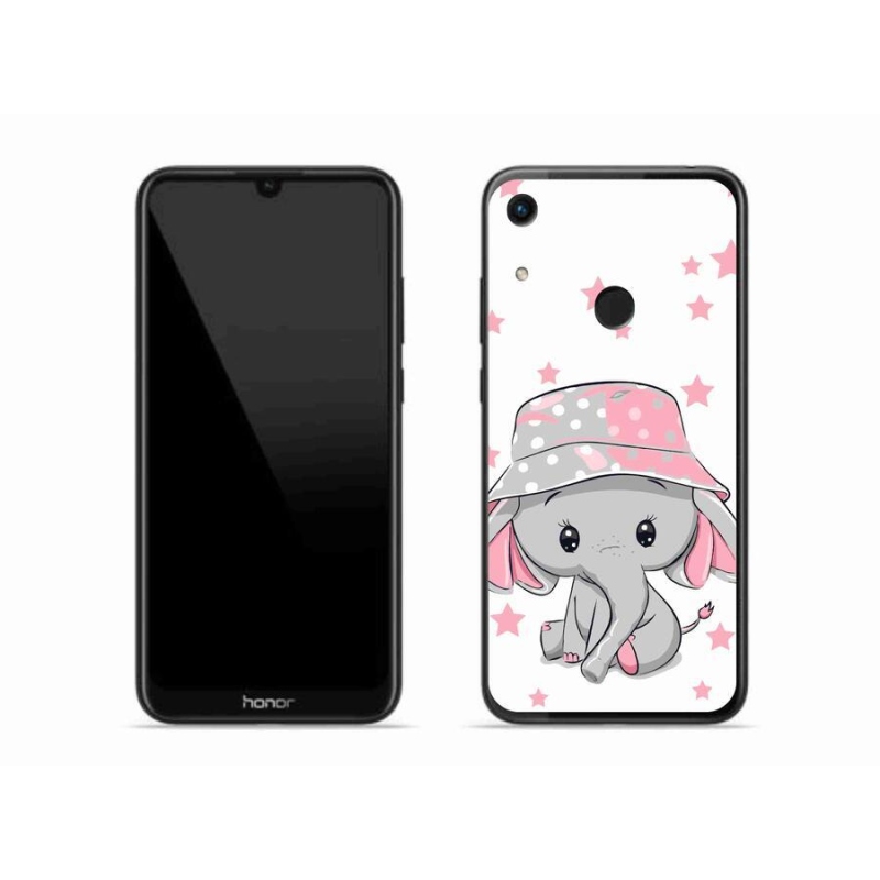 Zselés borítás mmCase a Honor 8A-hoz - rózsaszín elefánt
