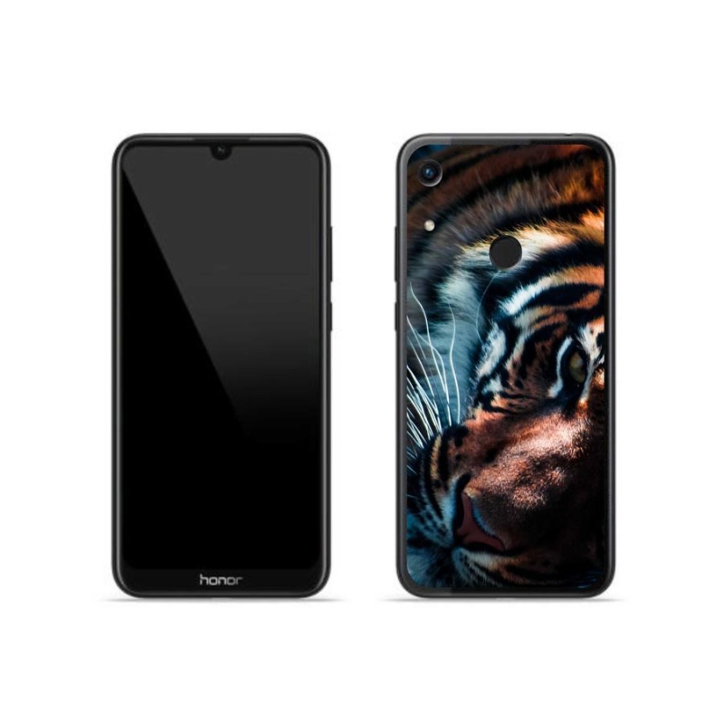 Gél borítás mmCase a Honor 8A számára - tigris nézet
