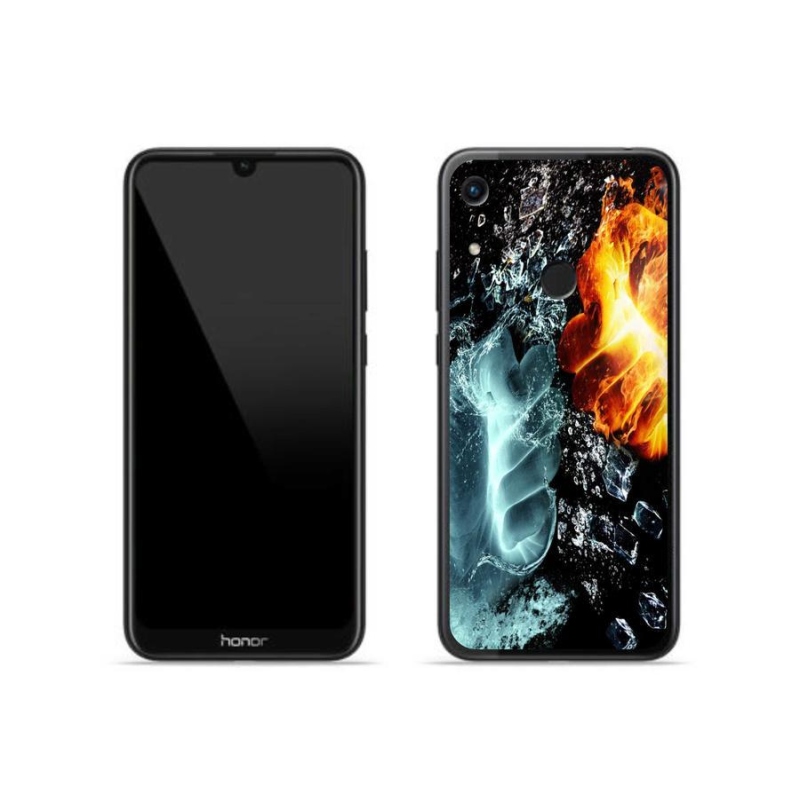 Zselés borítás mmCase a Honor 8A számára - víz és tűz