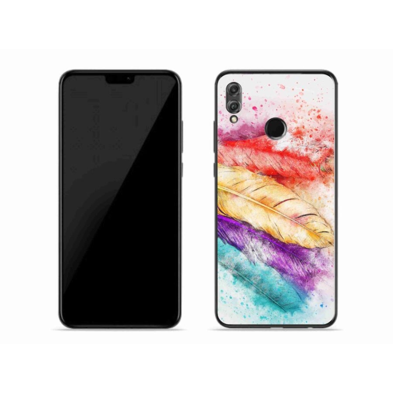 Zselés borítás mmCase a Honor 8X-hez - színes tollakkal
