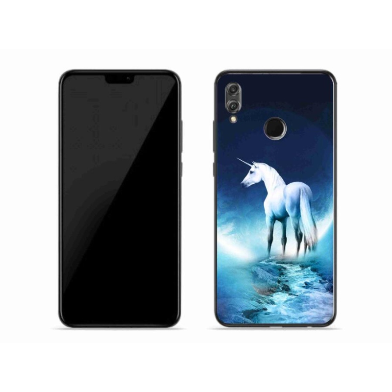 Zselés borítás mmCase a Honor 8X készülékhez - fehér egyszarvú